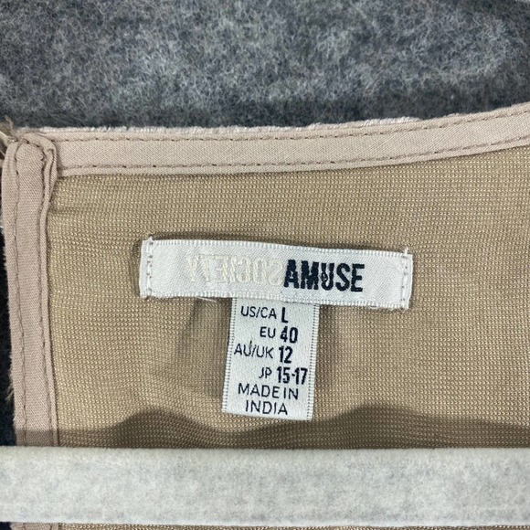 Amuse Society Velvet Jumpsuit Large Pink Wide Leg V-Neck Night And Daze Jumper - Picture 11 of 15